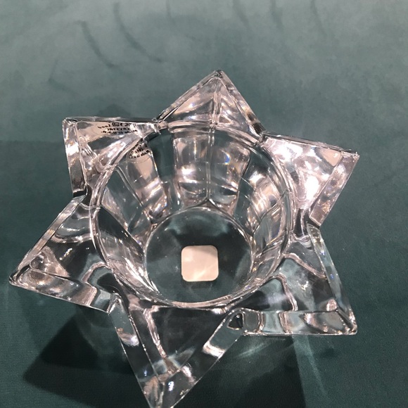 Party lite crystal six point star Tea-light Candle Holder 5Wx 2H - Picture 8 of 16